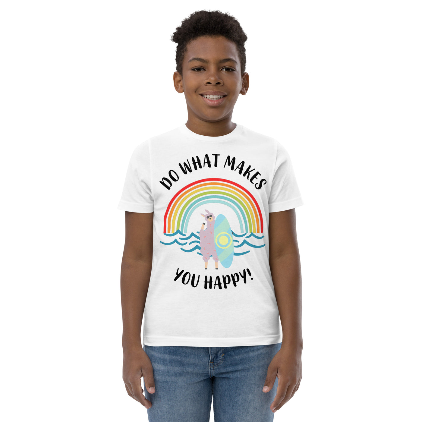 Do What Makes You Happy - Surf Llama Youth jersey t-shirt