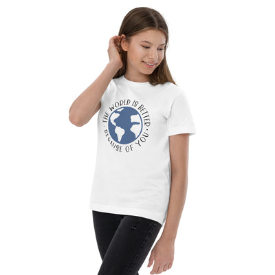 The World Is Better Because Of You - Youth jersey t-shirt