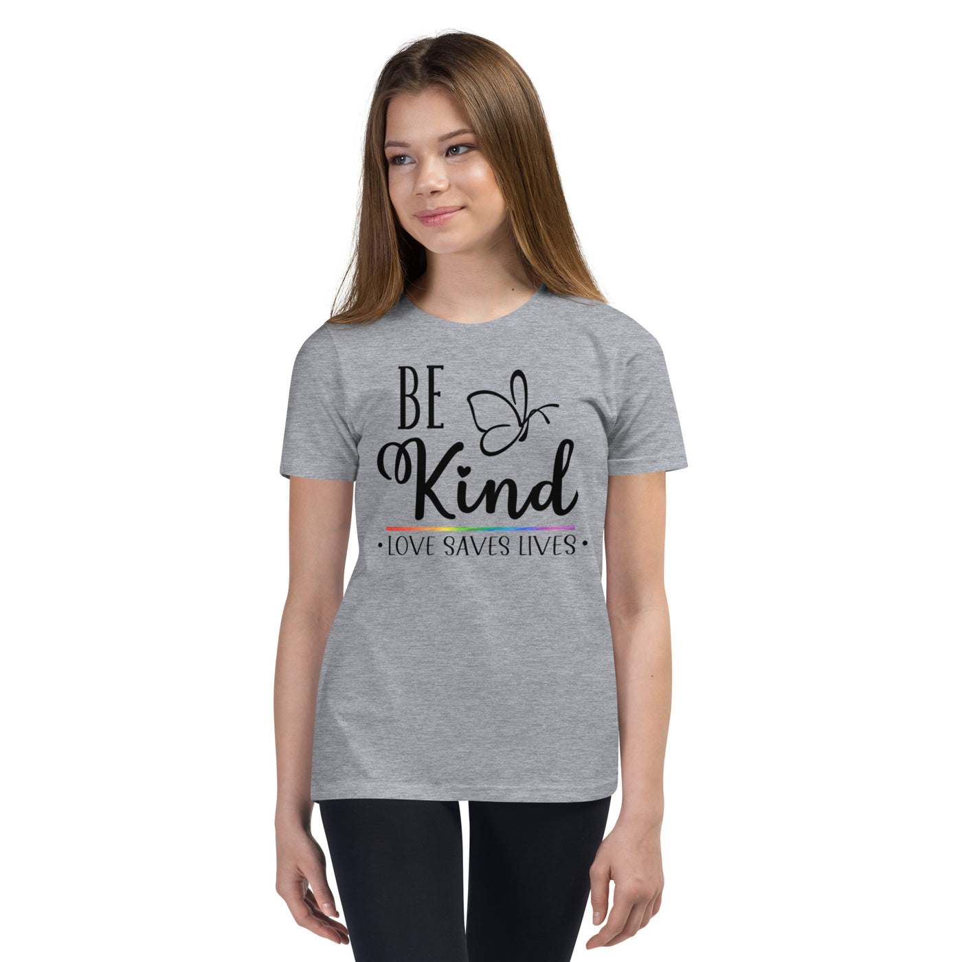 Be Kind - Butterfly Youth Short Sleeve T-Shirt