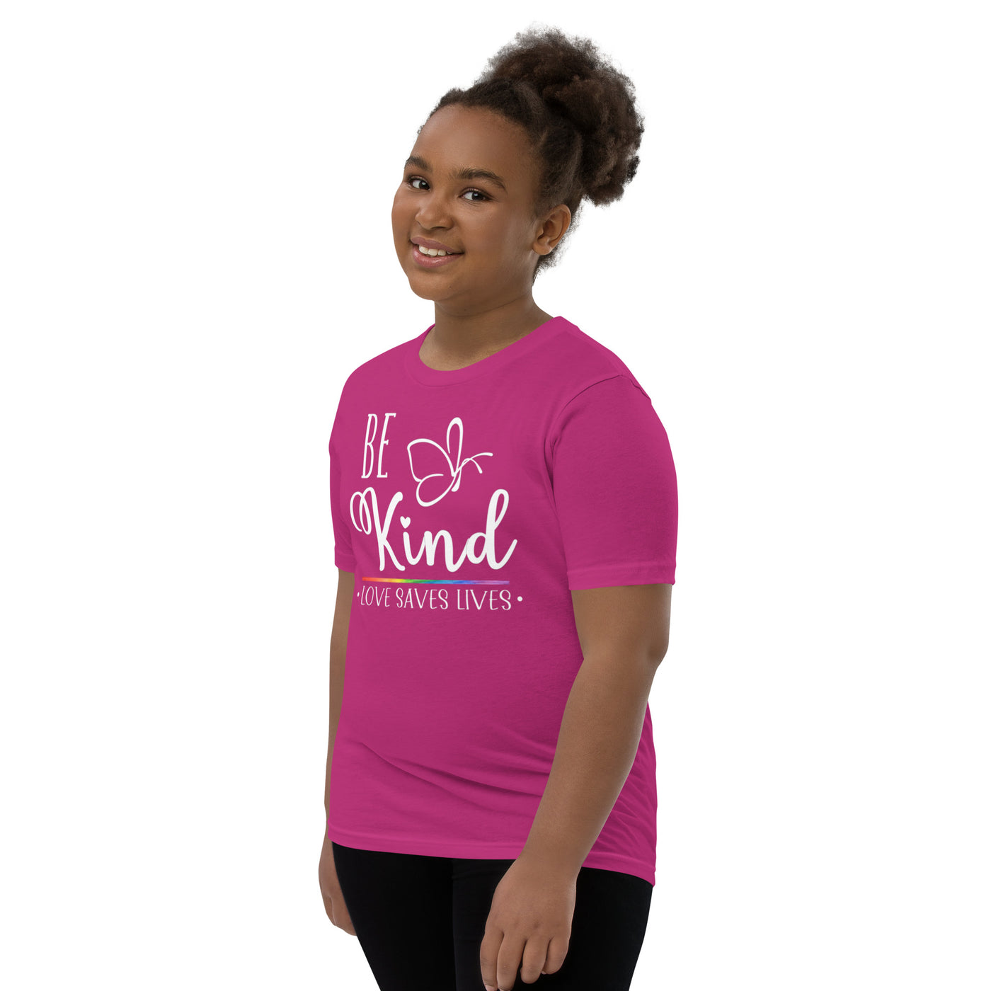 Be Kind - Butterfly Youth Short Sleeve T-Shirt