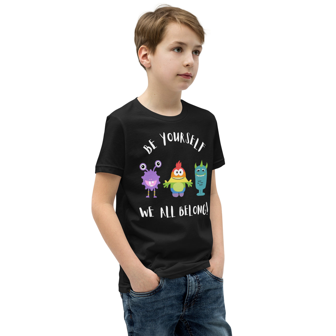 Be Yourself - Little Monsters Youth Short Sleeve T-Shirt