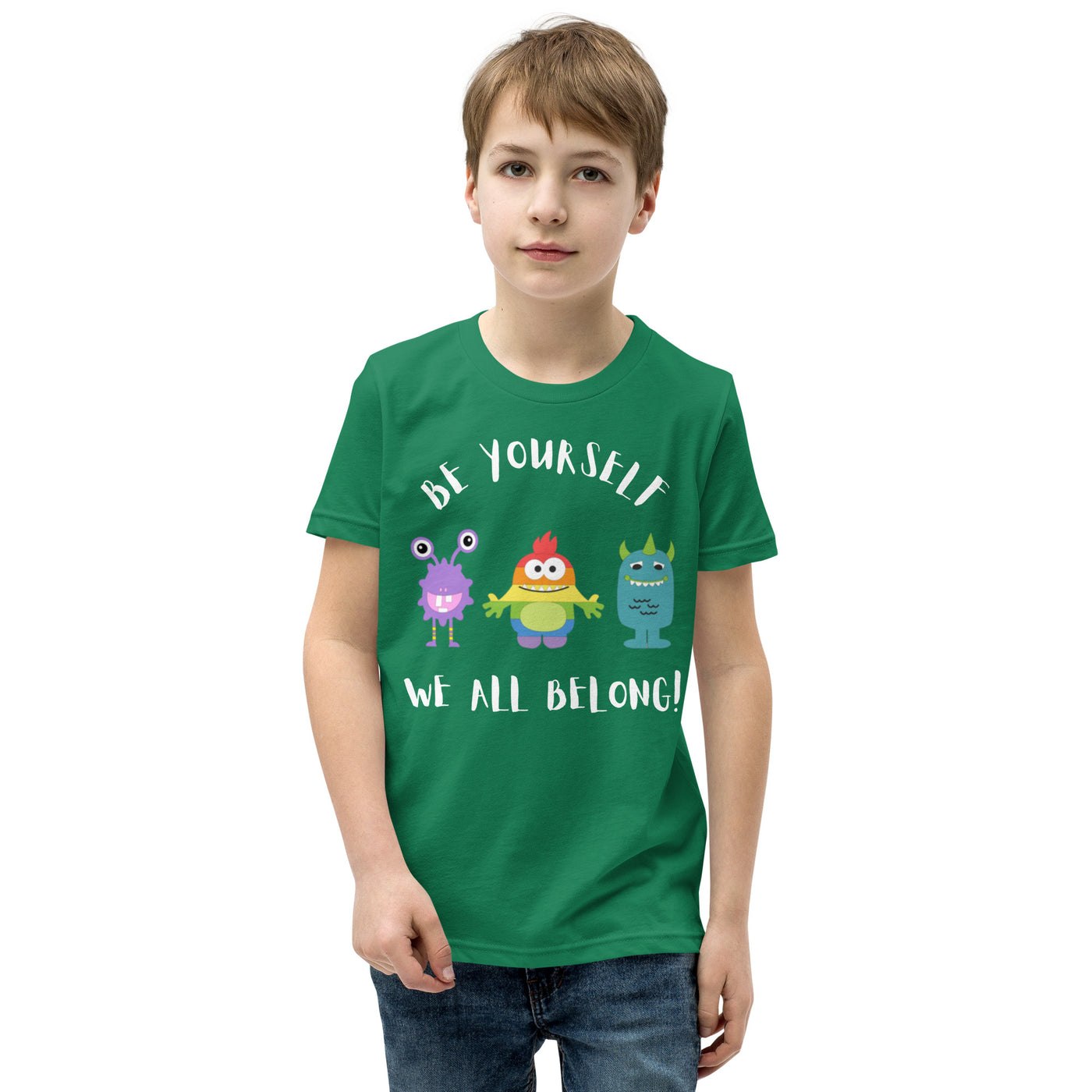 Be Yourself - Little Monsters Youth Short Sleeve T-Shirt