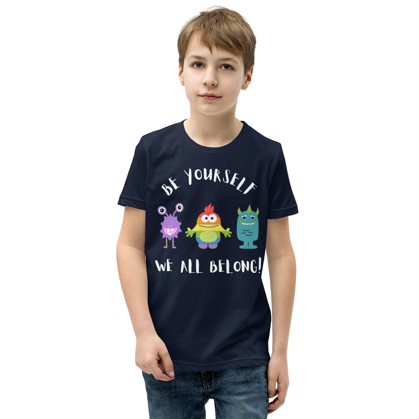 Be Yourself - Little Monsters Youth Short Sleeve T-Shirt