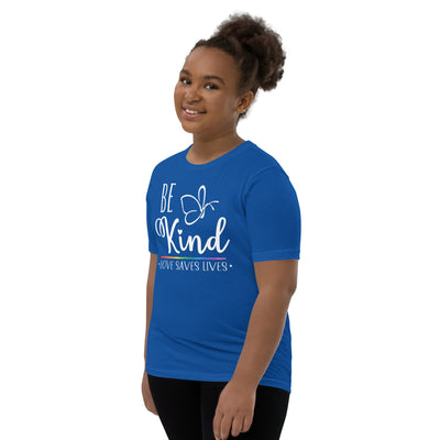 Be Kind - Butterfly Youth Short Sleeve T-Shirt