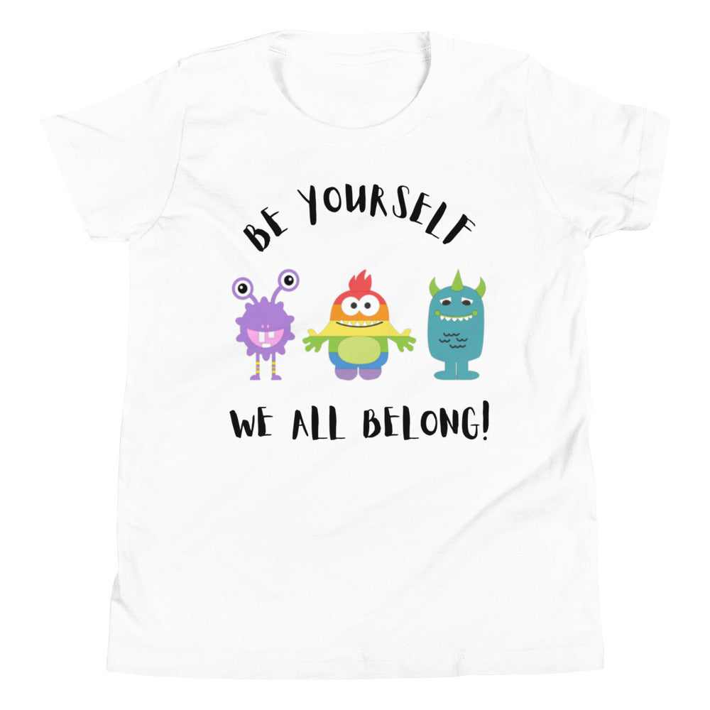 Be Yourself - Little Monsters Youth Short Sleeve T-Shirt