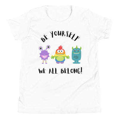 Be Yourself - Little Monsters Youth Short Sleeve T-Shirt